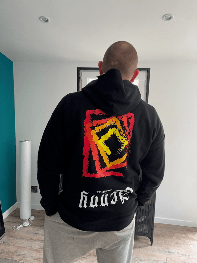 SWEAT CAPUCHE ROUGE - GRAPHIQUE COLLECTION